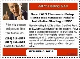 SMART THERMOSTAT SERVICE CALL COUPON