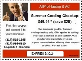 Summer Cooling Checkup Coupon