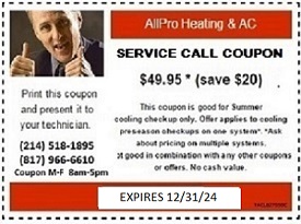 Discount coupon for service calls & maintenance
