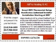 SMART THERMOSTAT SERVICE COUPON